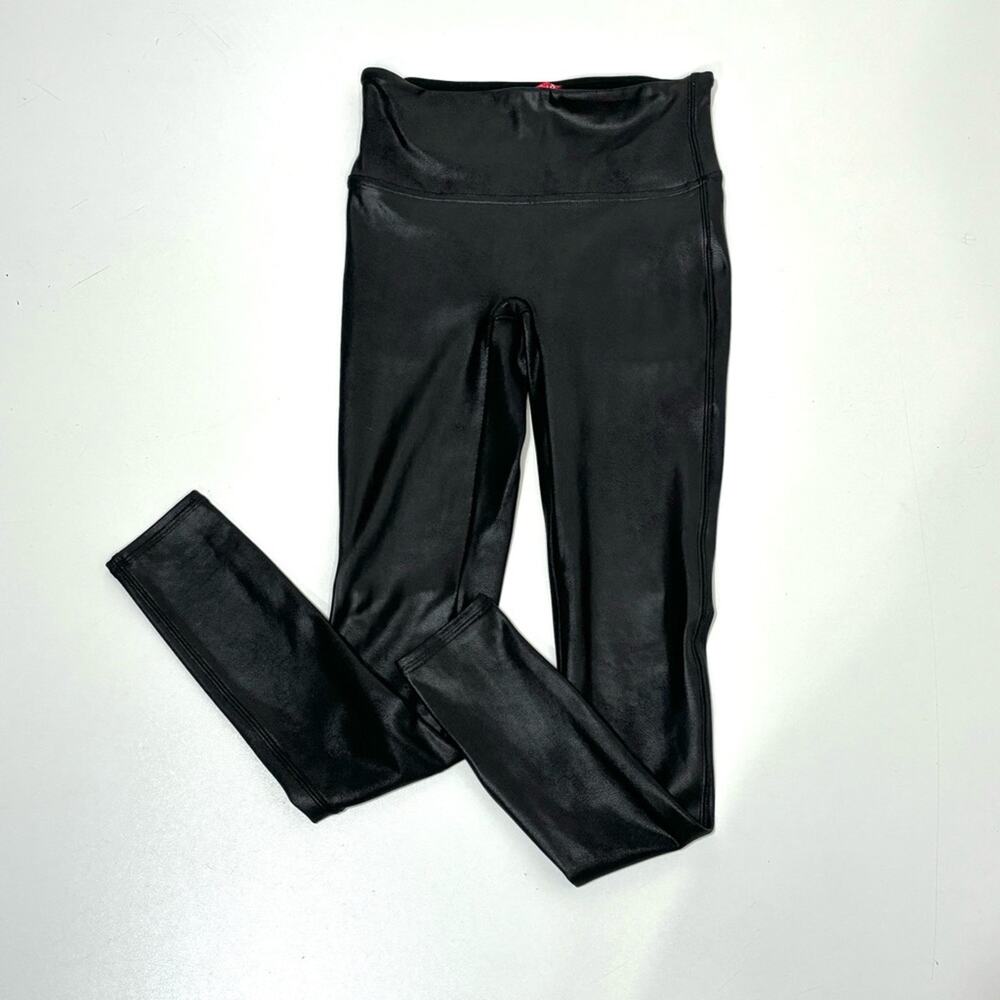 Spanx Faux Leather High Waisted Leggings Black S - Picture 2 of 9